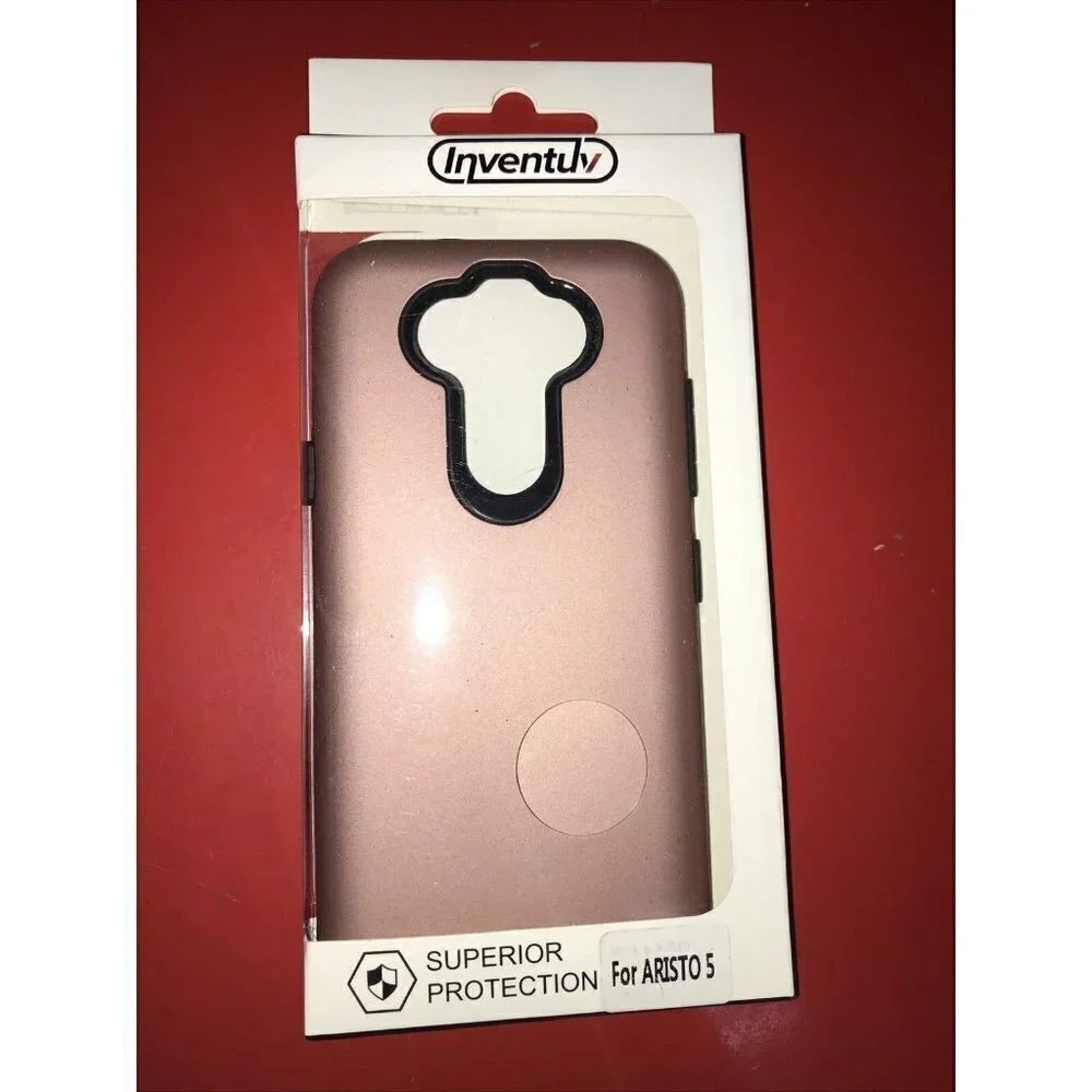 LG K31, ARISTO 5 & FORTUNE 3 INVENTUV ~ ROSE GOLD HYBRID CASE